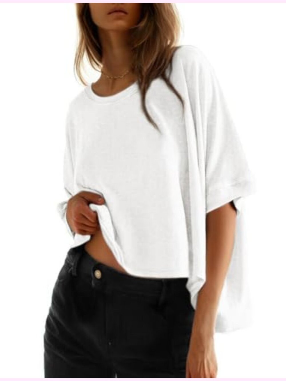 Loose Oversized Basic T-Shirt Tee Soft & Breathable